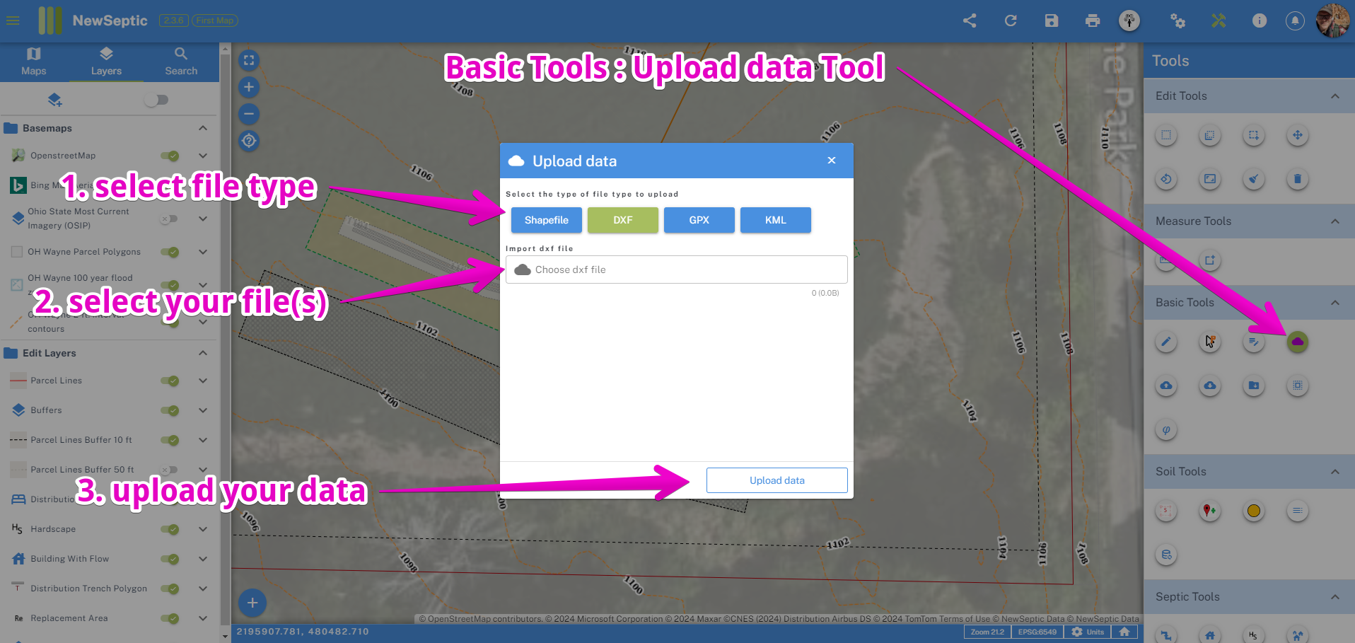 Import geographic data