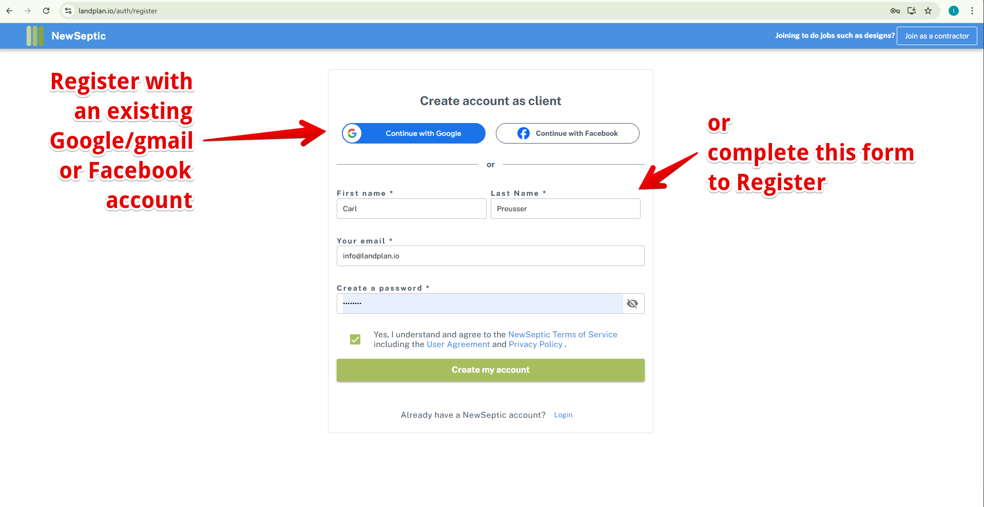 Registration Form