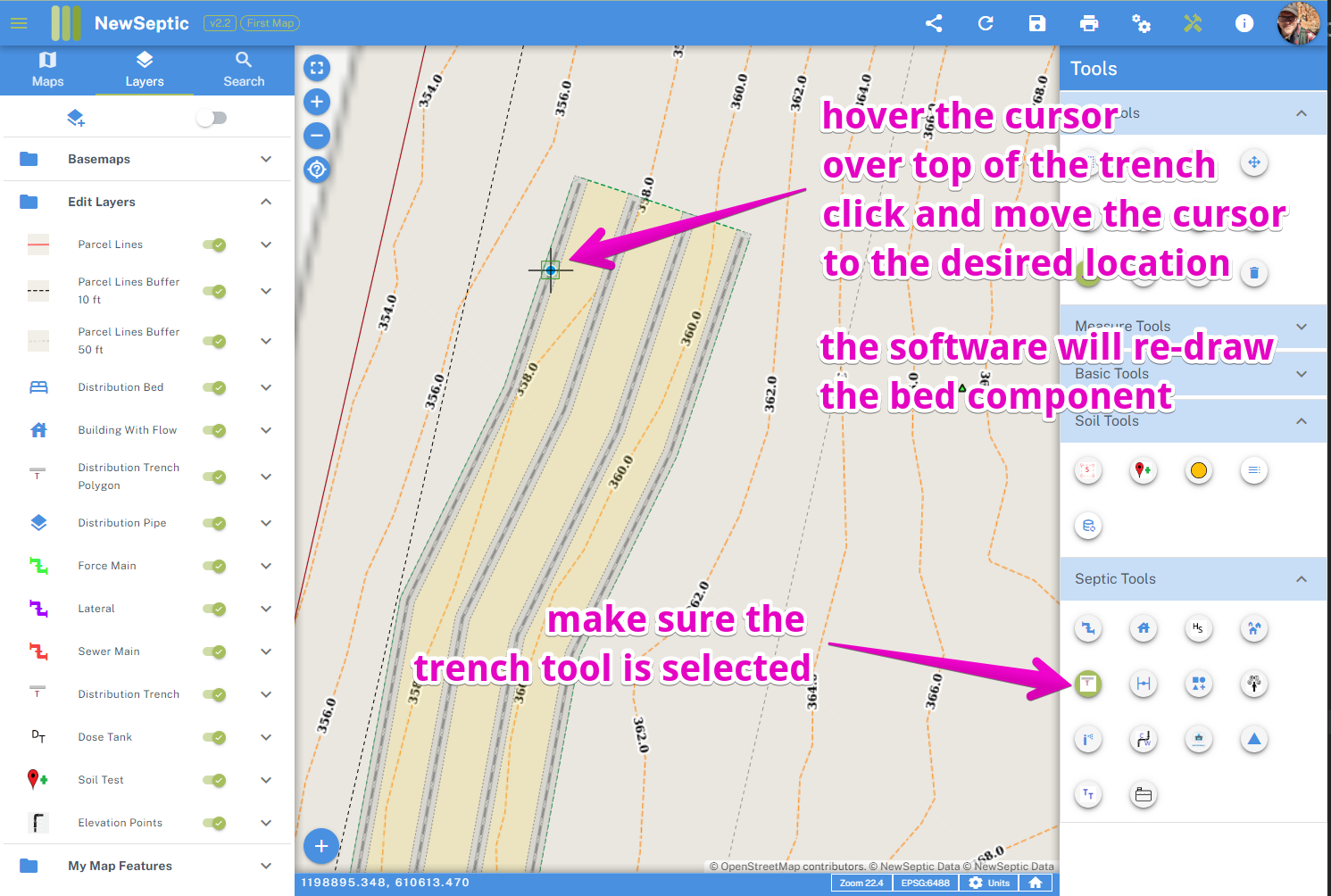 Septic Trench Tool Edit