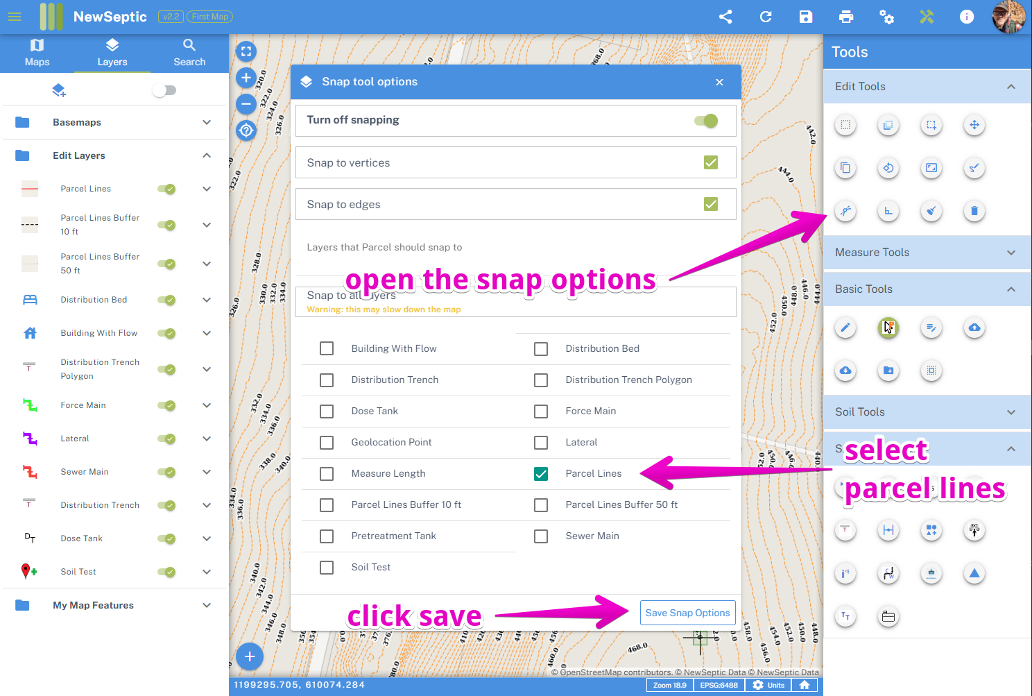 Snap Options