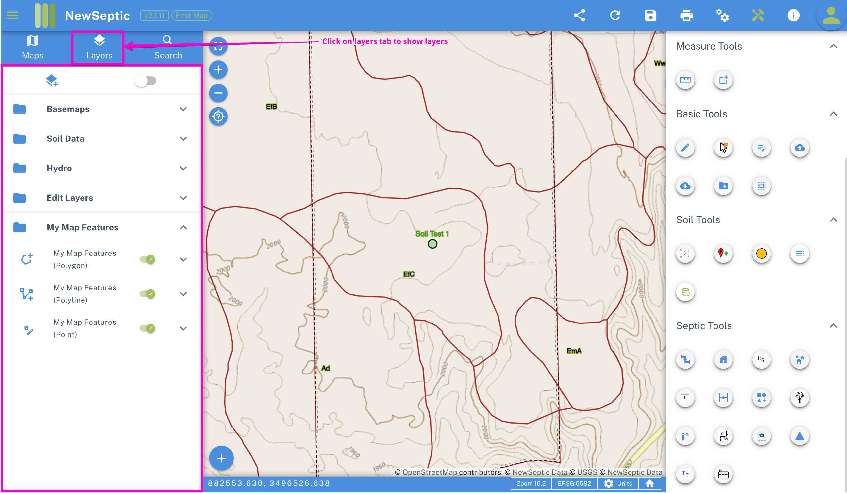 landplan map septic design