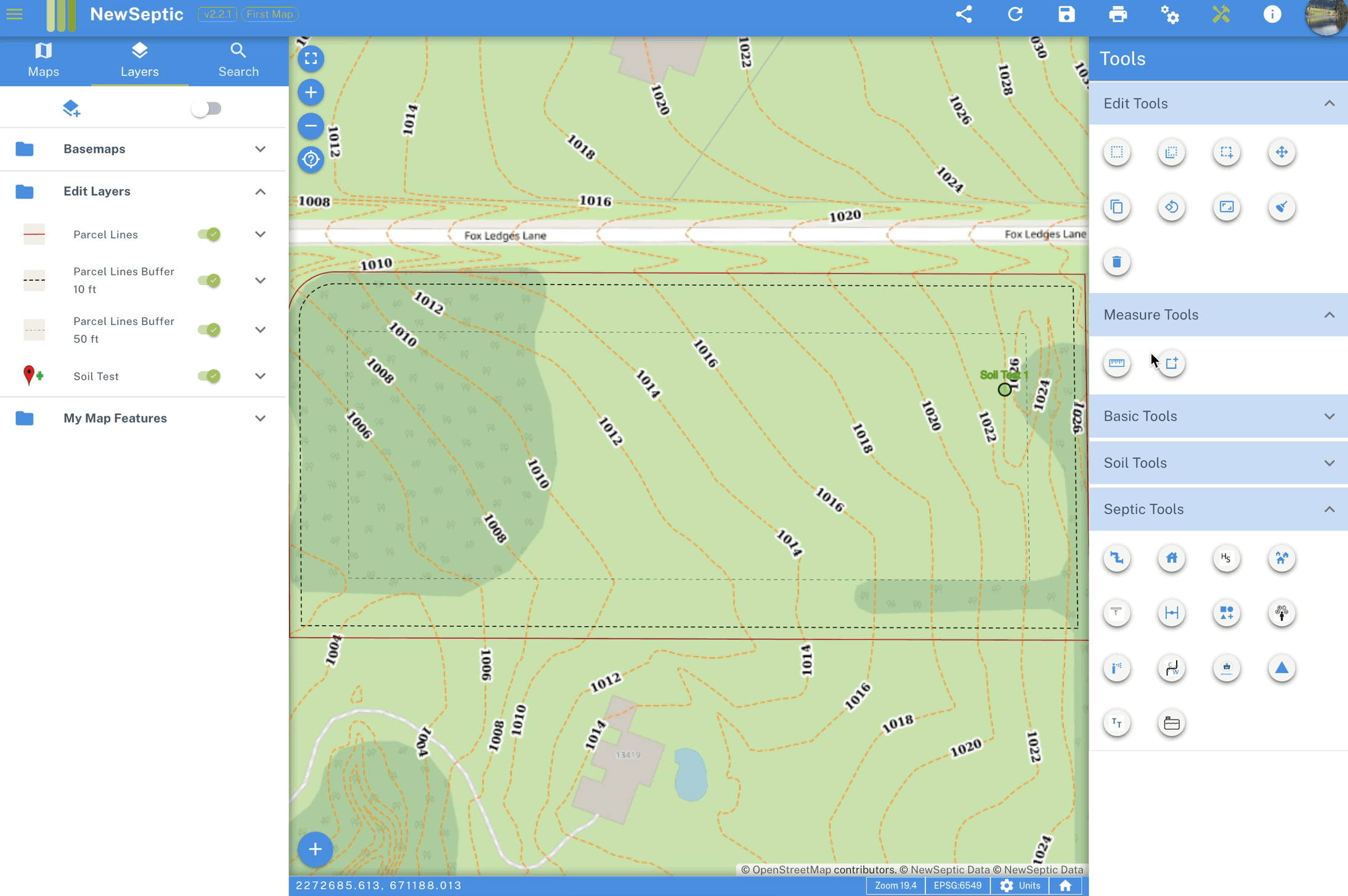 landplan map septic design