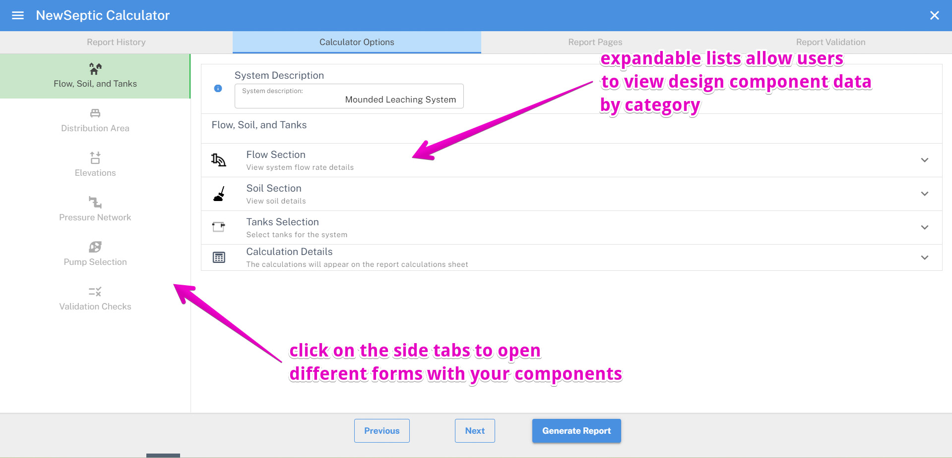 Calculator Tool Calculation Options