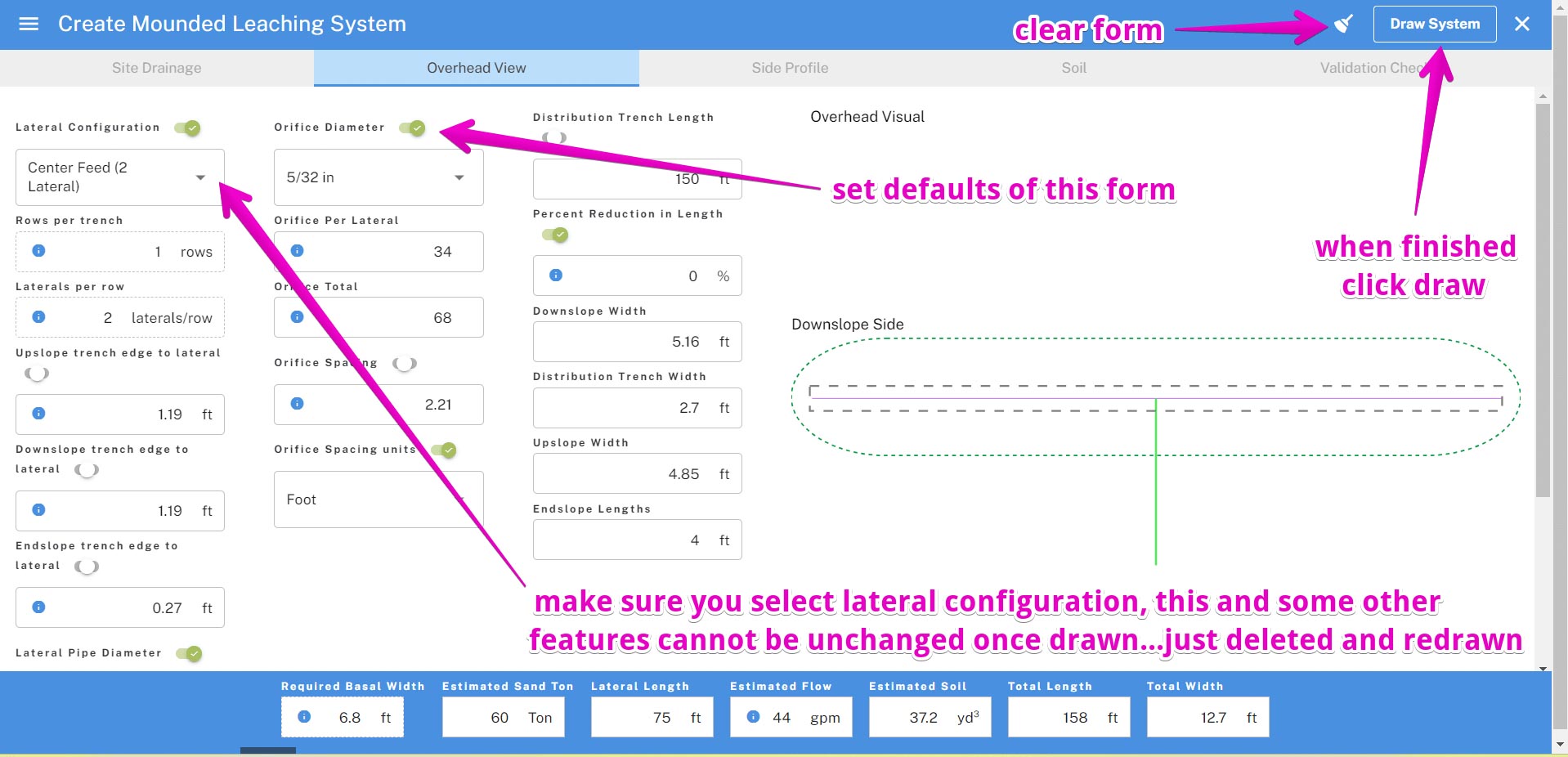 Create Contour System Tab 4