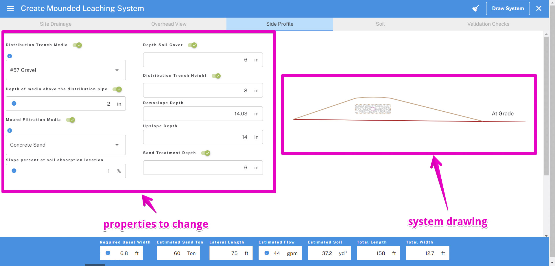 Create Contour System Tab 3