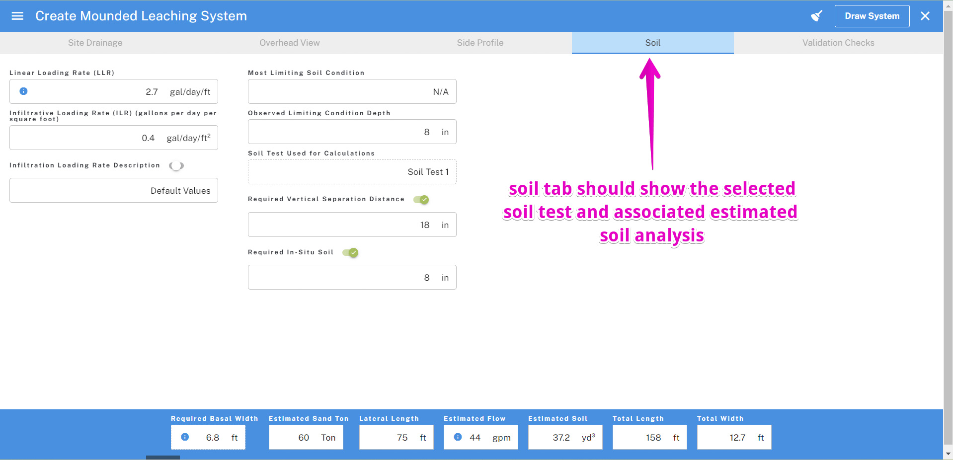 Create Contour System Tab 2