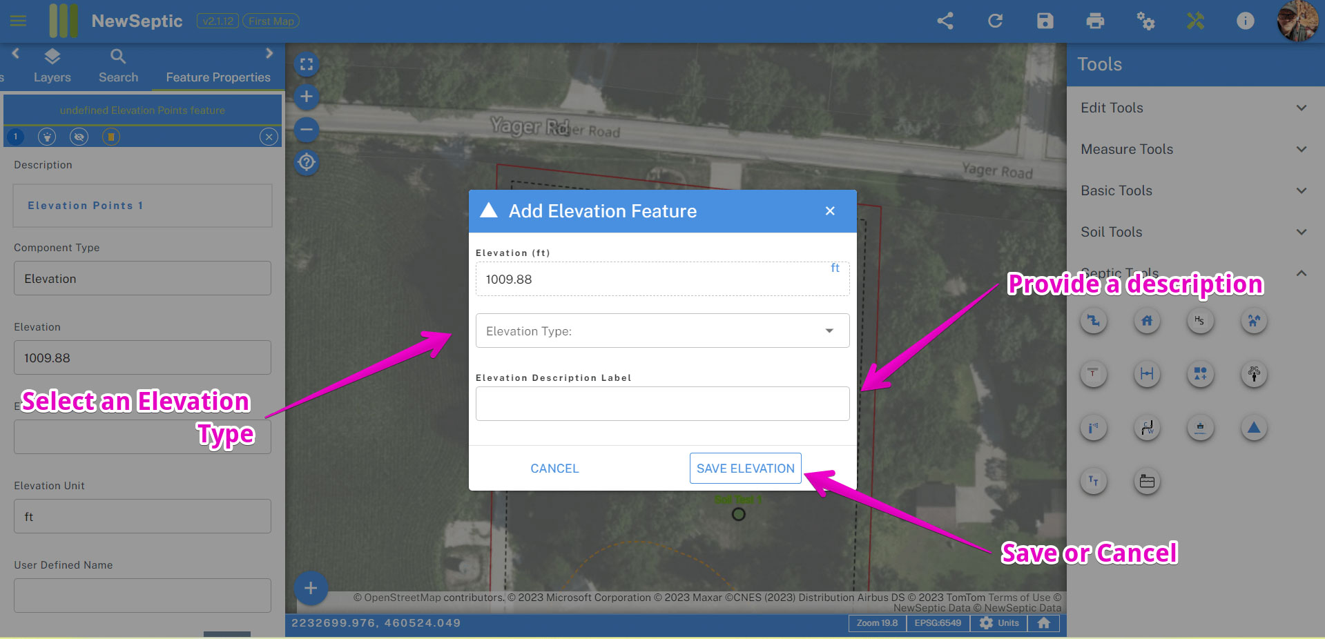 Elevation Point Tool